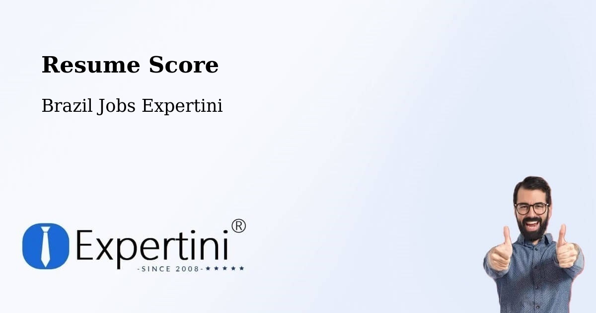 Resume Score & Job Description Match Tool – Itajá - Brazil Jobs Expertini